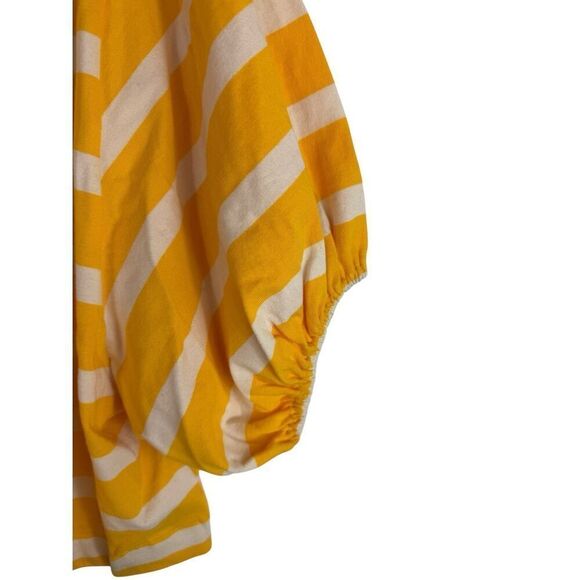 Anthropologie Yellow and Cream Striped Shrug Cardigan- Size S - Picture 3 of 7